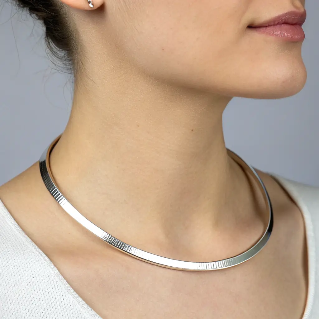Silver Choker Necklace