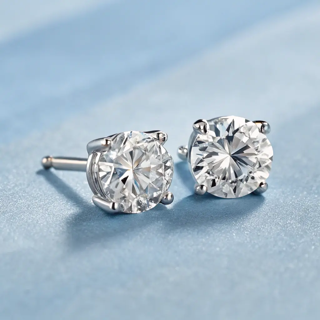 Moissanite Stud Earrings